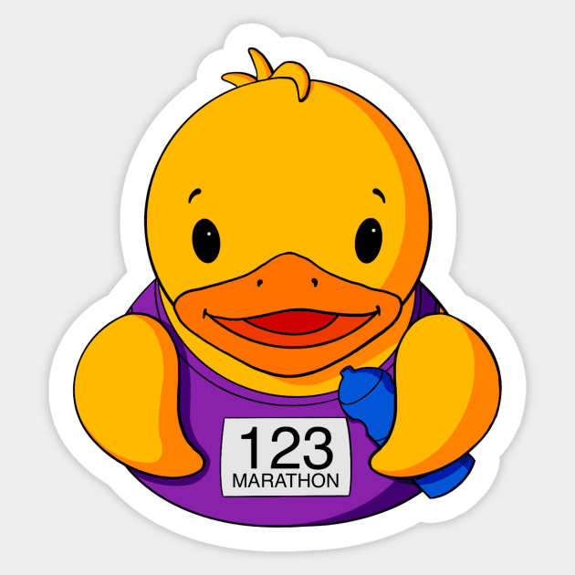 Marathon Rubber Duck Sticker by Alisha Ober Designs